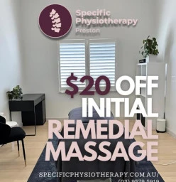 $20 Off Initial Remedial Massage Preston Remedial